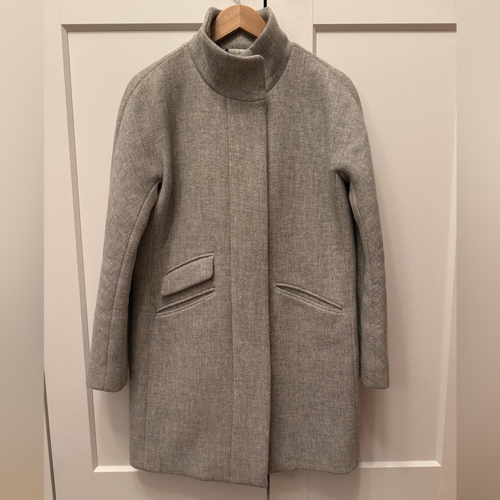 J. Crew Classic Gray Wool Coat